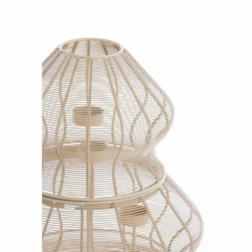 Light & Living windlicht Christmas Tree - bruin - Ø38cm