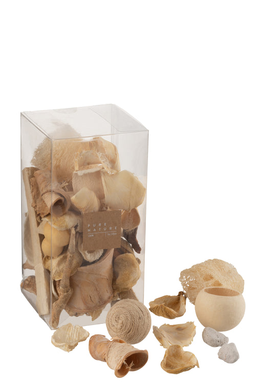 J-Line doos Gedroogde Noten - bamboe - naturel - vtwonen shop