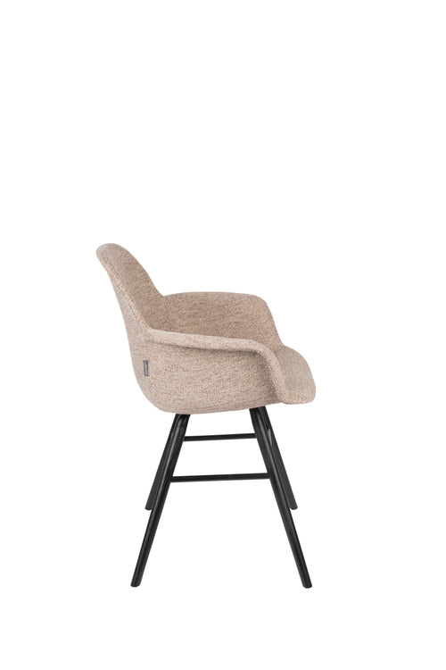 Zuiver Albert Kuip Soft Eetkamerstoelen armleuning Beige - Set van 2 - vtwonen shop