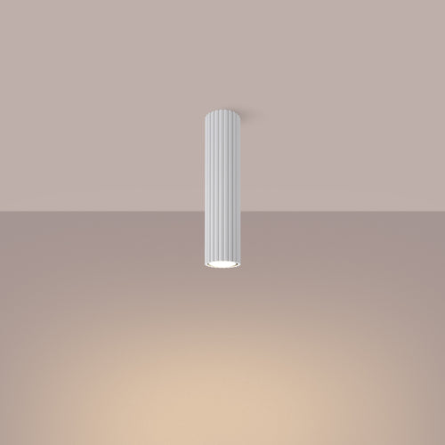 Sollux Lighting Plafondlamp KARBON 30 wit - 6,5x6,5x30cm