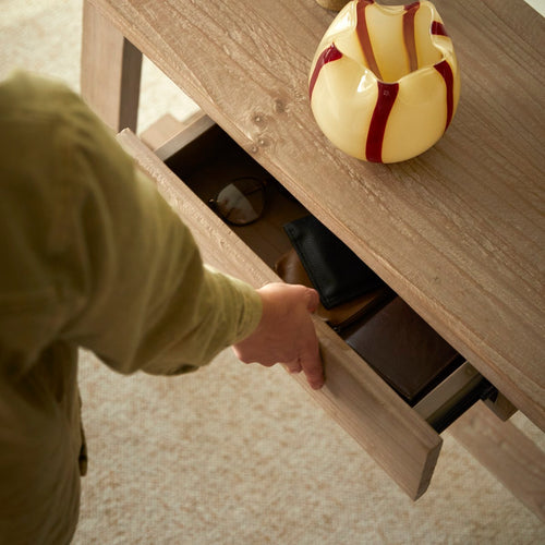Tikamoon Consoletafel van gerecycled massief grenen - Naturel