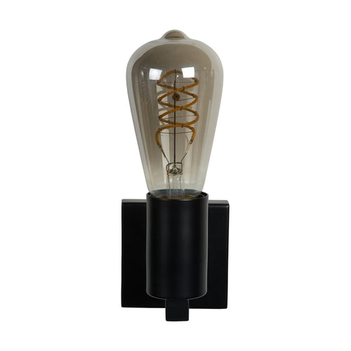 Atmooz wandlamp Peniche - zwart - 8 x 14 x H 11 cm - E27