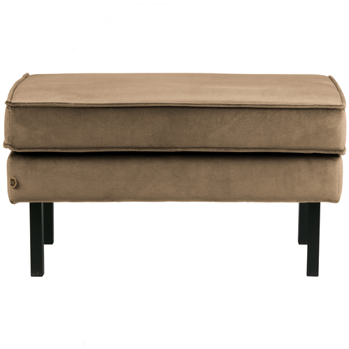 BePureHome hocker op poten Rodeo - Velvet - Taupe - 45x84x54 - vtwonen shop