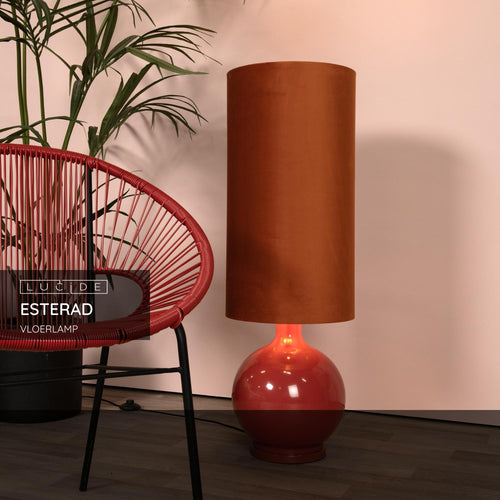 Lucide vloerlamp ESTERAD - 1xE27 - Oranje - vtwonen shop