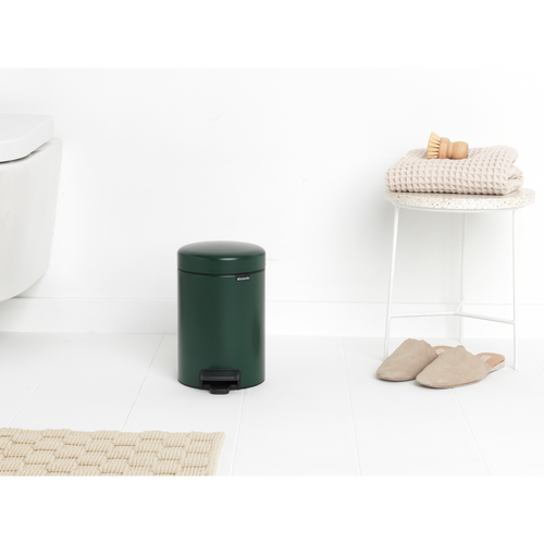 Brabantia NewIcon Pedaalemmer, 3 liter, kunststof binnenemmer - Pine Green
