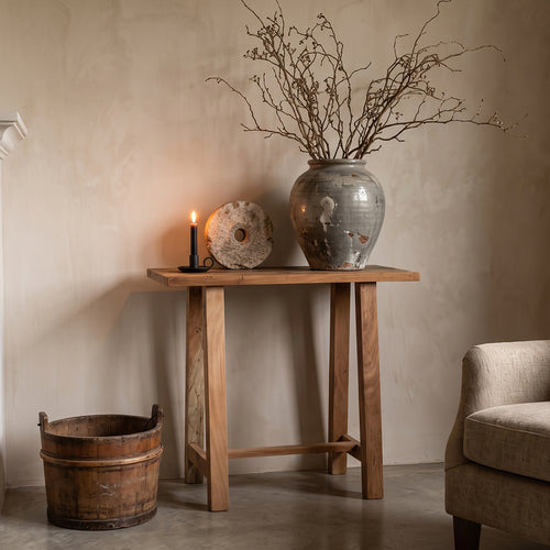 Raw materials bijzettafel Farmwood - FSC gerecycled hout - 85x43x80 cm