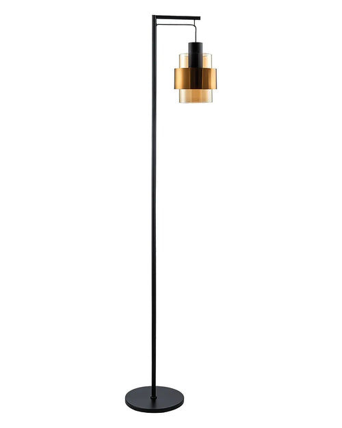 Freelight vloerlamp Chiasso - 1 lichts - 28  x 170   cm - zwart goud - vtwonen shop