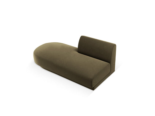 Micadoni Module Miley 2-zits, flueel groente - 90x158x70cm