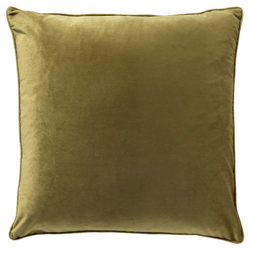 FINN - sierkussen 60x60 cm - velvet - effen kleur - Green Moss - groen