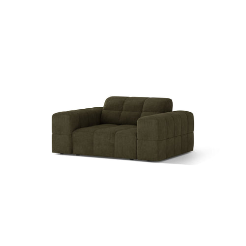 Cosmopolitan Design - Fauteuil Chicago chenille groente - 102x132x78cm