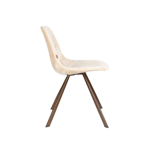 Dutchbone Franky Eetkamerstoelen Beige - Set van 2