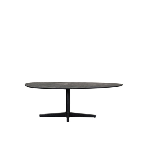LABEL51 Eettafel Rosie - Zwart Mangohout - 180x100x76cm