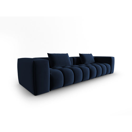 Cosmopolitan Design - Modulaire bank Verona 5-zits, flueel koningsblauw - 85x290x70cm