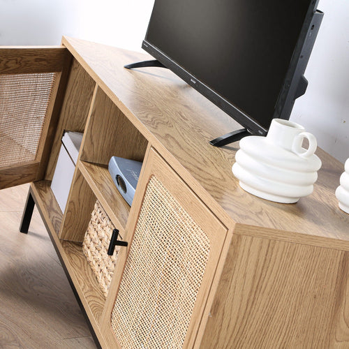 Calicosy - JAYA TV-meubel Woonkamer - Licht hout - 39x120x51 cm