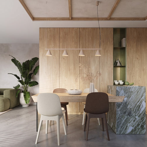 Sollux Lighting Kroonluchter NOX 4L taupe - 122x14x215cm