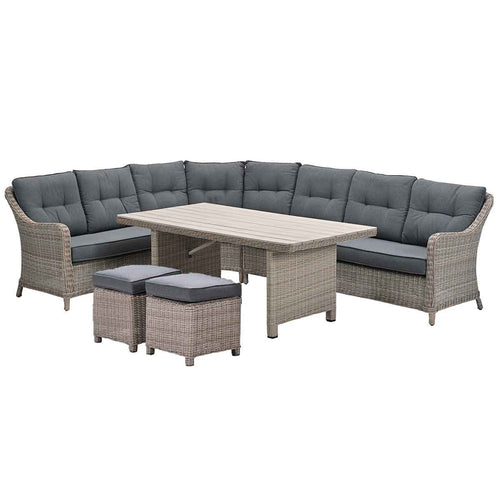 Garden Impressions lounge dining set Nova mystic grey - 7-delig