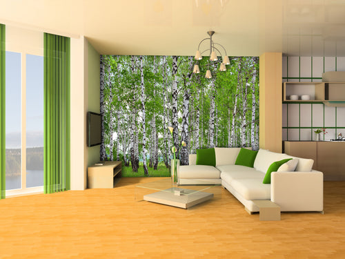 Sanders & Sanders fotobehang bosrijk landschap groen - 360 x 254 cm - 600384