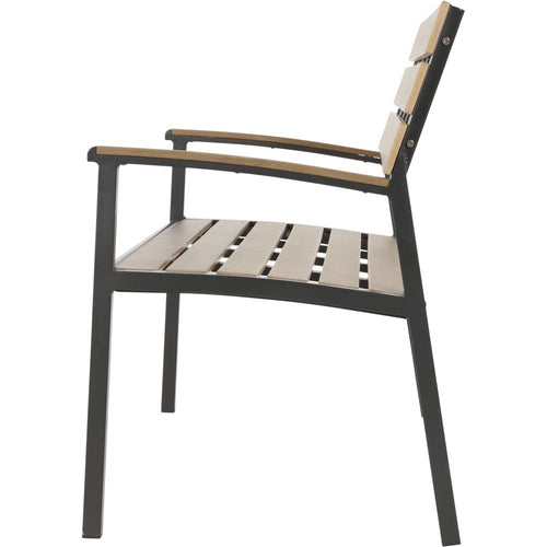 Lesli Living loveseat Arezzo - zwart - 120x56x85,5cm