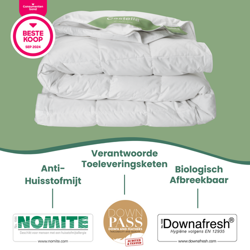 Castella sirius 90% eendendonzen 4-seizoenen dekbed - 200x220