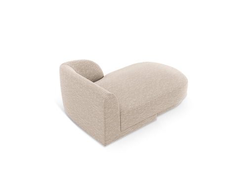 Micadoni - Rechter chaise longue "Miley" chenille, beige - 156x90x70cm