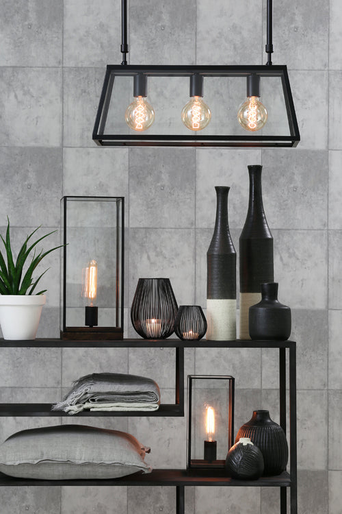 Light & Living lampvoet MONTANA - 20x20x47.5 - zwart - vtwonen shop