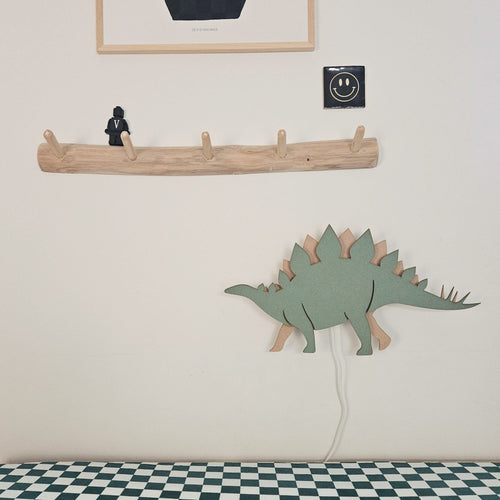 van Tjalle en Jasper - Dino Wandlamp Stegosaurus