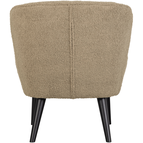 WOOOD fauteuil Sara - Polyester - Zand - 71x59x70 - vtwonen shop