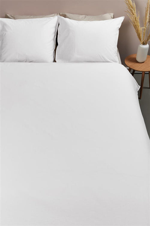 Ambiante dekbedovertrek Cotton Uni - 140x200/220 cm - wit - vtwonen shop