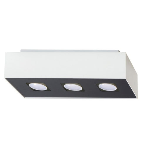 Sollux Lighting Plafondlamp MONO 3 wit - 34x14x11cm