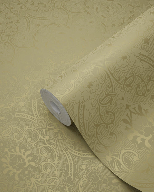 Origin Wallcoverings behang ornamenten glanzend goud - 53 cm x 10,05 m - 346248 - vtwonen shop