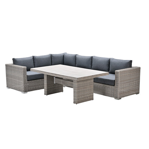 Garden Impressions lounge dining set Tennessee vintage willow - texfiber 3-delig - vtwonen shop