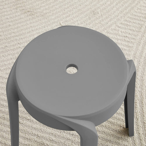 Home Deluxe | Kruk NIVO - grijs, set van 4 | stapelbaar