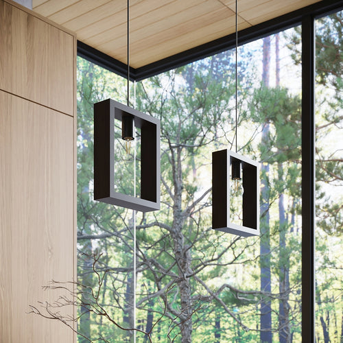 Sollux Lighting Hanglamp ARIES wengé - 24x8x133cm