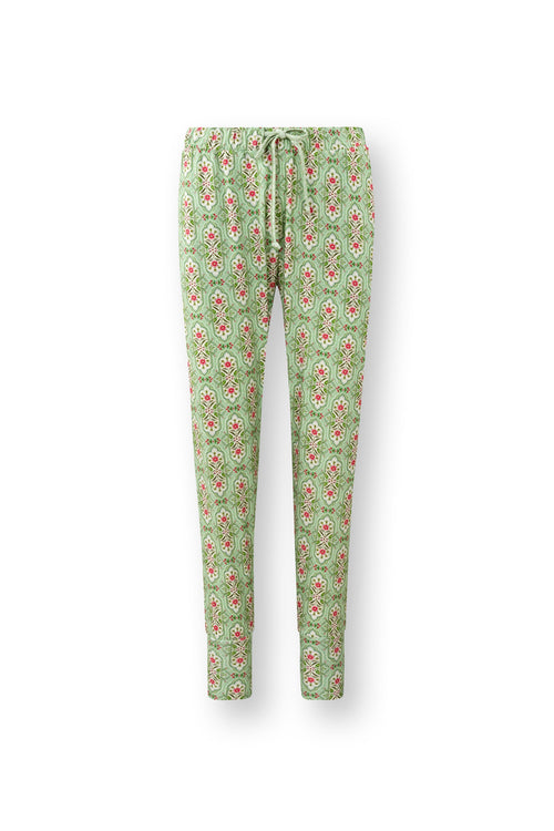 Pip Studio - Bobien Pyjama Broek Dames - Jabali - Lichtgroen - S - vtwonen shop