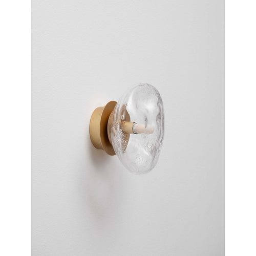 Nova Luce KING 17 cm wandlamp, messing goud, geblazen heldere LED G9 1x5W