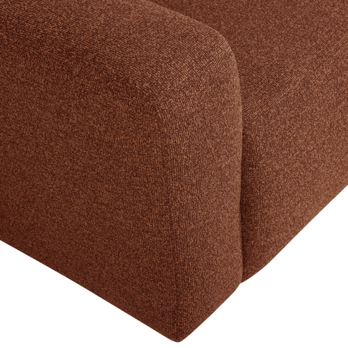 WOOOD 1-zits bank arm links Mojo Base - Bouclé - Roestbruin - 74x105x97