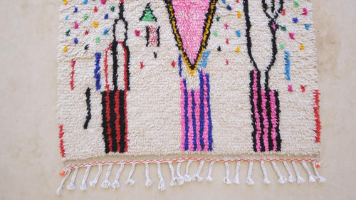AFK Living vloerkleed Berber - handgemaakt - Wol - 80 x 240 cm