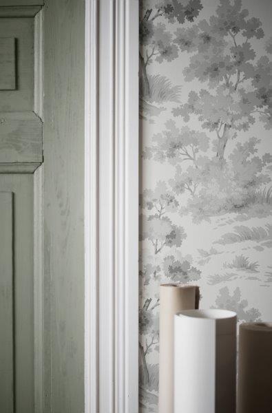 Borastapeter behang bosrijk landschap grijs - 53 cm x 10.05 m - 660387 - vtwonen shop