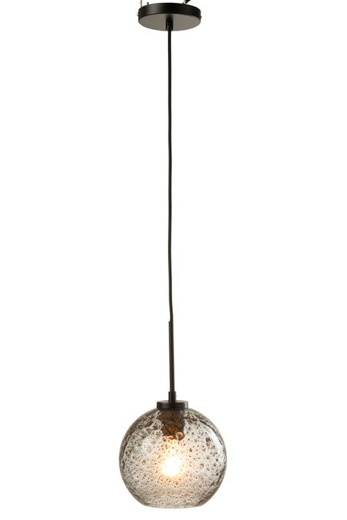 J-Line hanglamp Spikkel Bol - glas - grijs - small - vtwonen shop