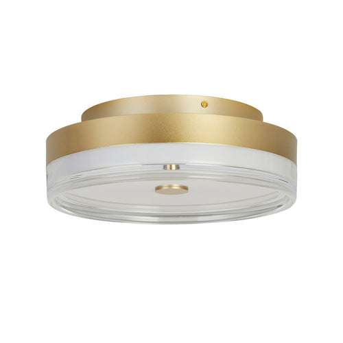 Searchlight Cyprus LED-plafondlamp, goudkleurig metaal en helder acryl