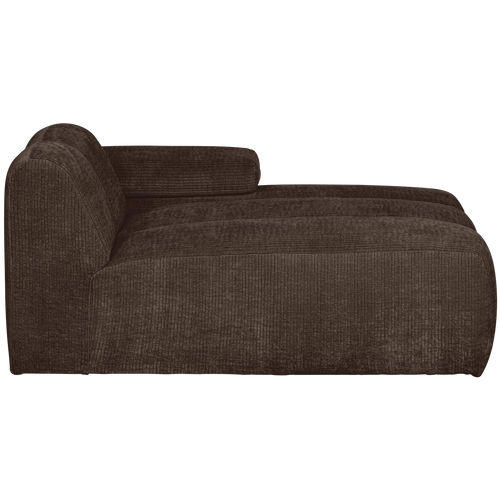 WOOOD chaise longue element rechts Mojo - Ribstof - Bruin-74x162x122cm - vtwonen shop