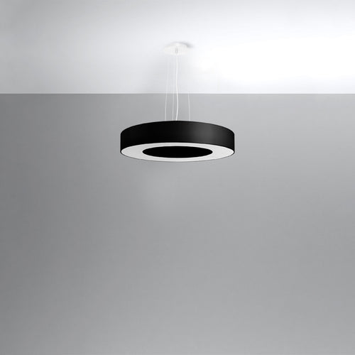 Sollux Lighting Kroonluchter SATURNO SLIM 50 zwart - 50x50x102cm