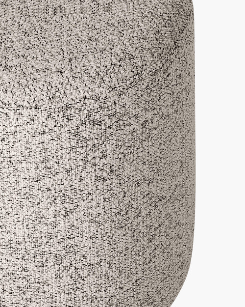 noo.ma Folk Pouf Tall - Clay Grey Mélange, 40x40x42 cm