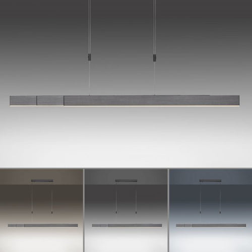 Neuhaus PURE hanglamp e-Slide - 3 lichts - 200  x 200   cm - antraciet - vtwonen shop