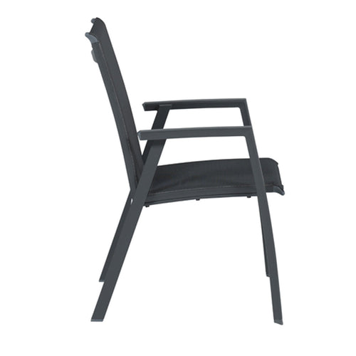 Gala dining fauteuil - carbon black - antraciet