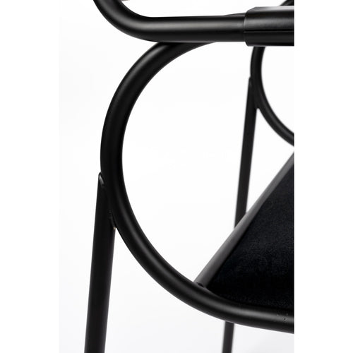 Zuiver Alba Eetkamerstoelen armleuning Zwart/Zwart - Set van 2