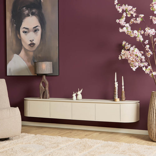 Starfurn Tv-meubel Excellent - Zandkleur Hout - 200x35x30cm