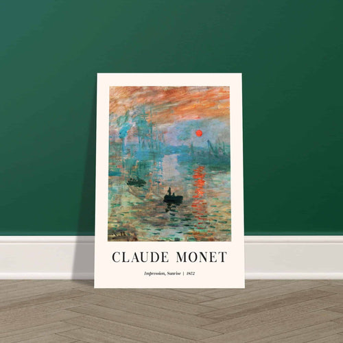 Artfulprints  Claude Monet - Impression sunrise   poster 30x40 cm - vtwonen shop