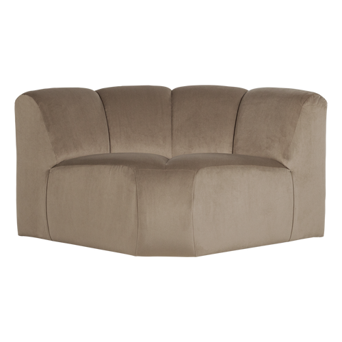 WOOOD hoekelement Mojo - Velvet - Khaki - 74x110x110