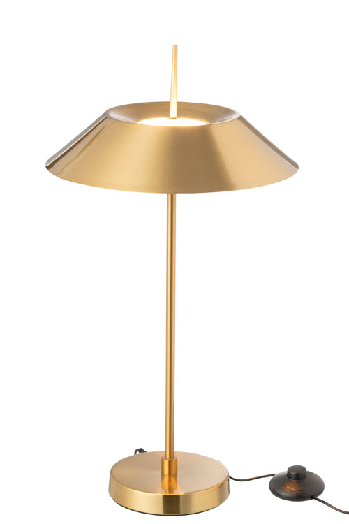 J-Line tafellamp - metaal - goud - LED lichtjes - vtwonen shop